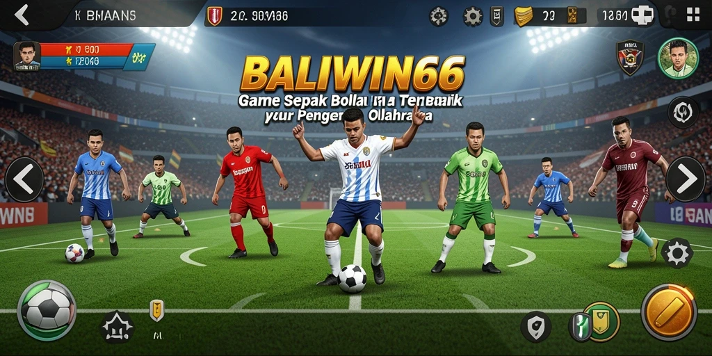 Screenshot BALIWIN66 menampilkan pertandingan sepak bola yang mendebarkan.