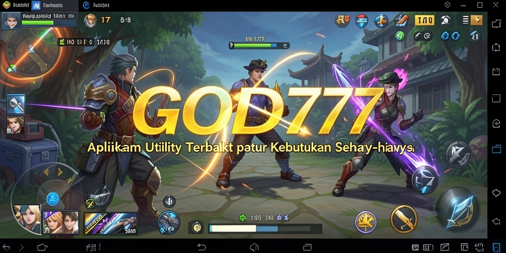 Tampilan antarmuka pengguna GOD77 yang sederhana dan efisien.