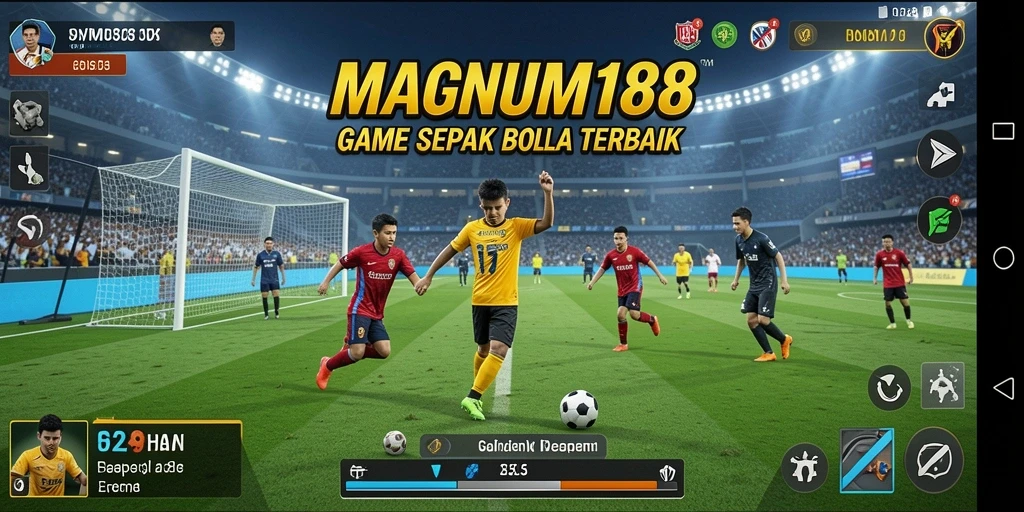 Tampilan gameplay seru dari permainan sepak bola MAGNUM188.