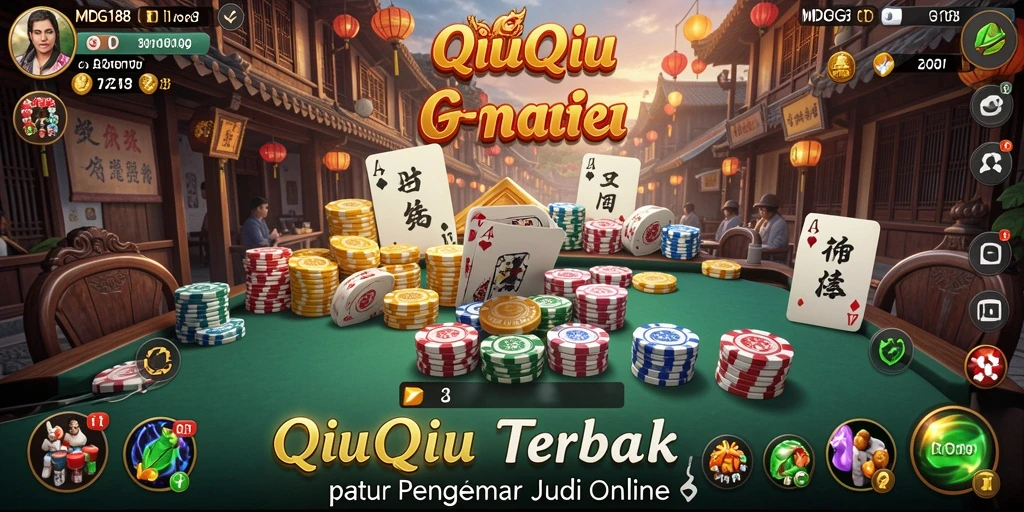 Screenshot gameplay MDG188 menampilkan aksi seru permainan QiuQiu.