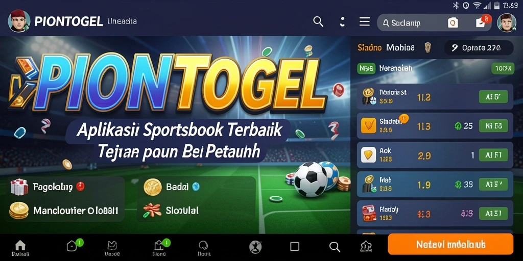 Screenshot utama PIONTOGEL menunjukkan pengguna memasang taruhan secara langsung.