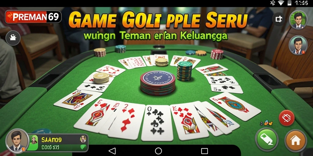 Tampilan menarik dari gameplay Gaple di PREMAN69.
