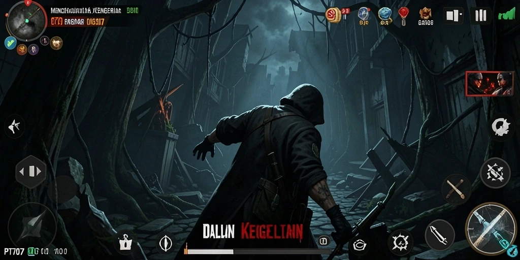 Tangkapan layar dari gameplay PT707 yang menegangkan.