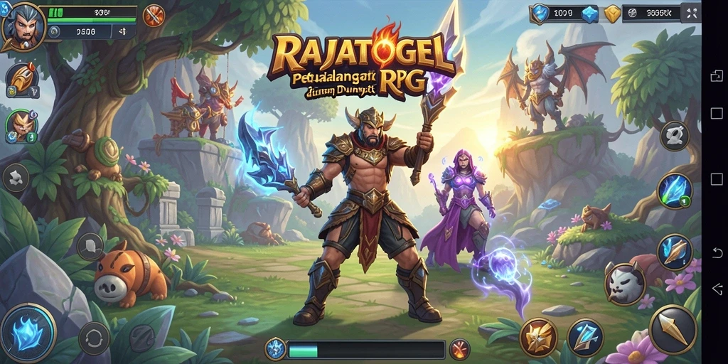 Screenshot gameplay RAJATOGEL yang menunjukkan aksi seru dalam pertarungan RPG.