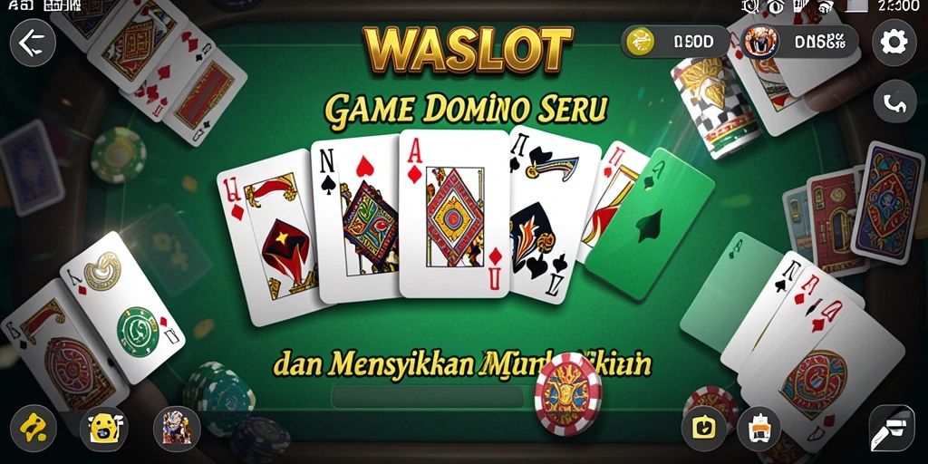 Tampilan screenshot permainan Domino yang menarik dan interaktif.
